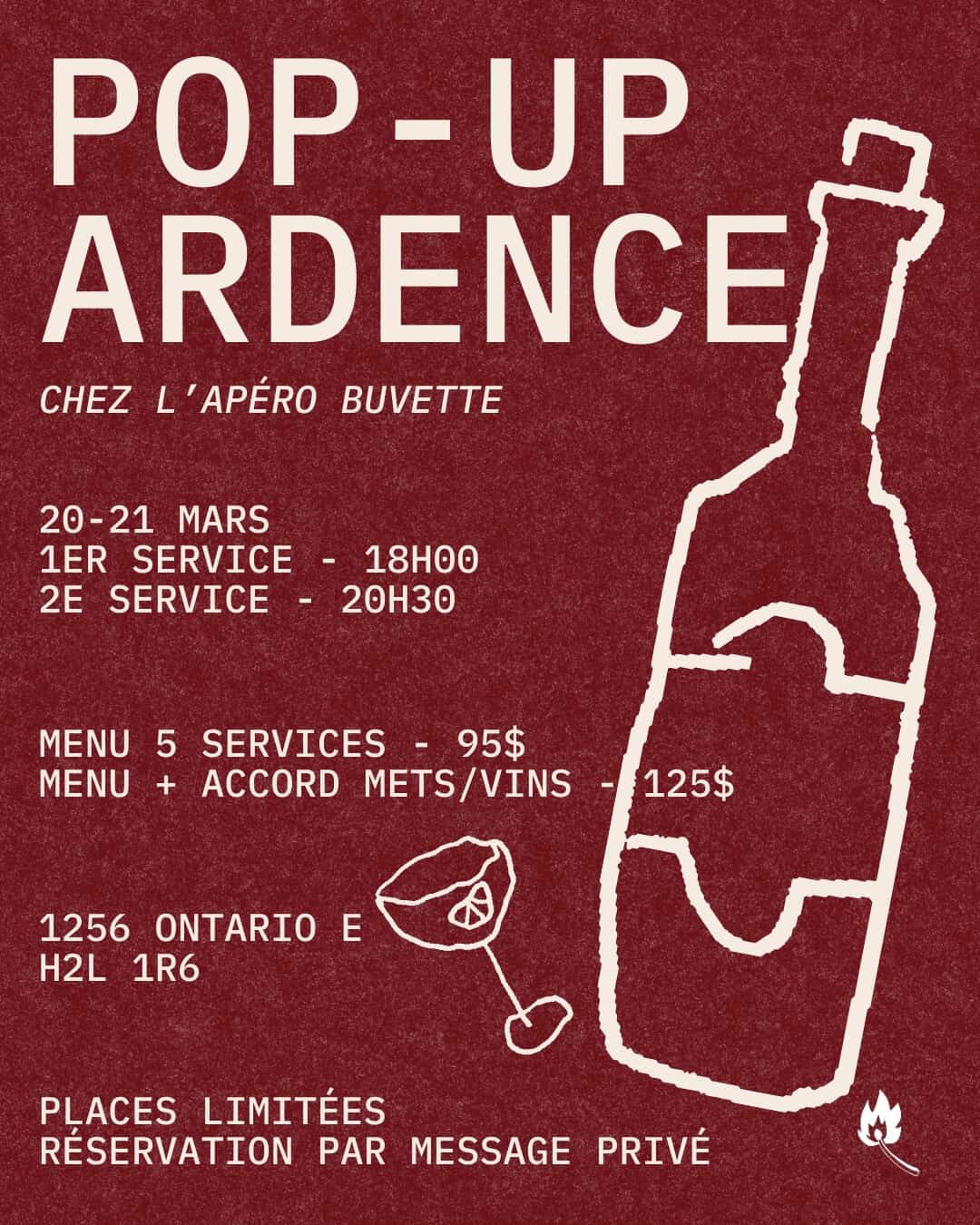 Affiche d'évènement éphémère Ardence